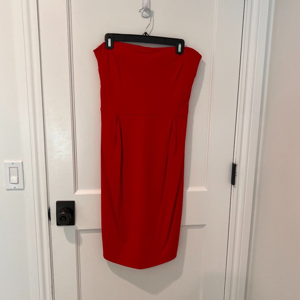 GUCCI - Red Strapless Dress - Size Large